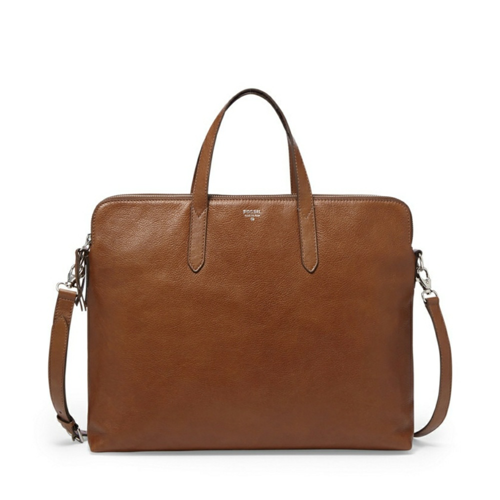 Fossil Leather Work Bag